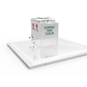 3.5m³ kancalı tam yeraltı Çöp konteyneri