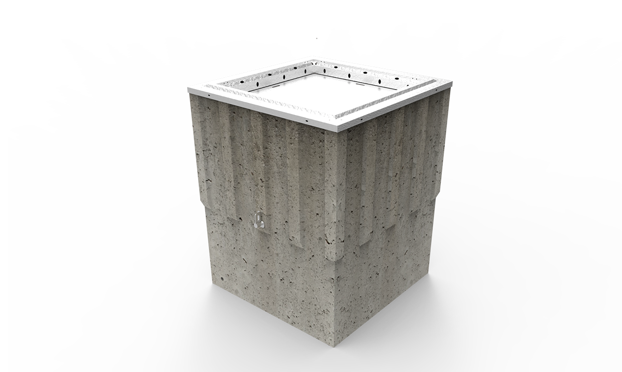 3.5m³ kancalı tam yeraltı Çöp konteyneri