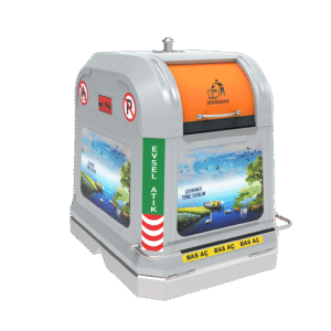 yeni 2500 litre mantar ataçmanlı yerüstü Çöp konteyner sistemi