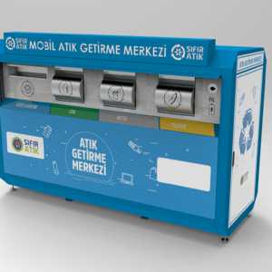 4+1 mobil atık getirme merkezi