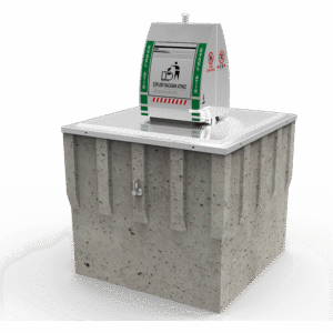 3.5m³ mantar ataçmanlı tam yeraltı Çöp konteyneri