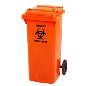 120 litre plastik tıbbi atık kutusu