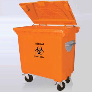 770 litre plastik tıbbi atık kutusu